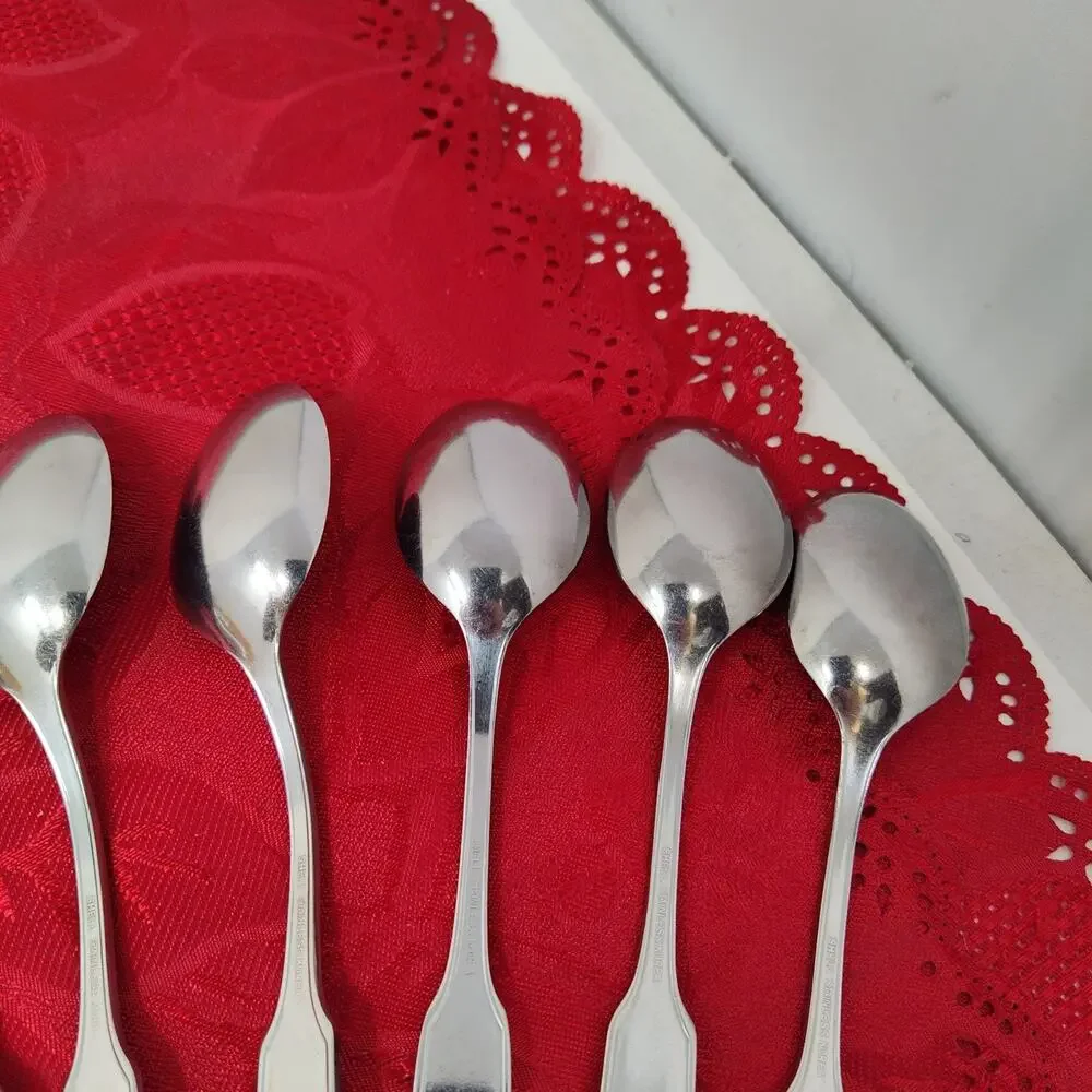 14X Tsp Colonial Shell Stainless Teaspoons Korea